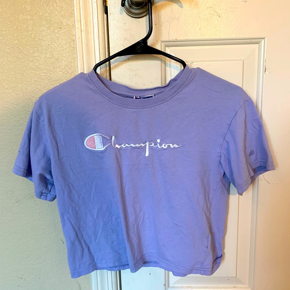 Champion purple crop top